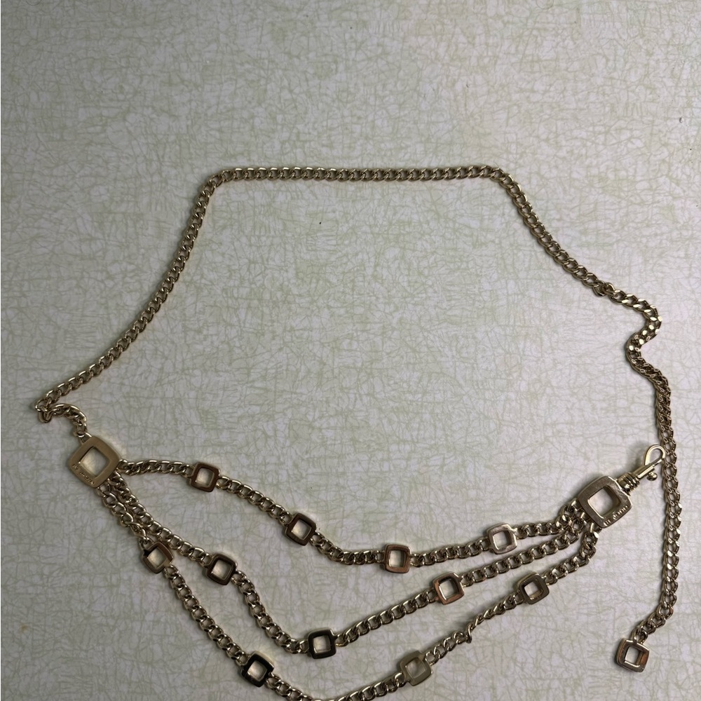 Gold Layered St. John Chain belt geometric